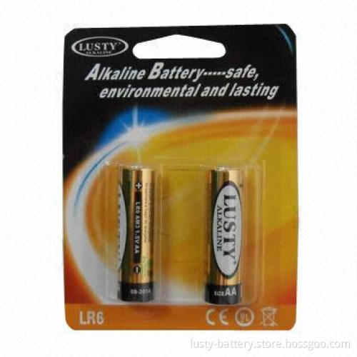 Alkaline batteries, LR6 AA, long discharge time battery